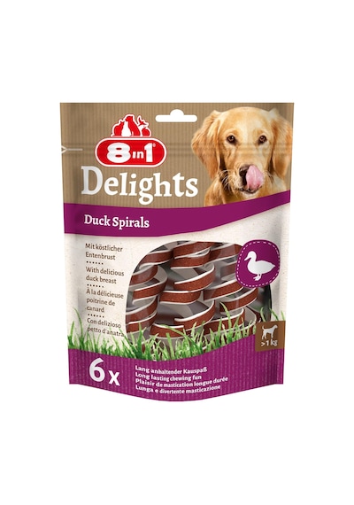 8in1 Smart Delights Ördekli Burgulu Köpek Ödülü 85gr