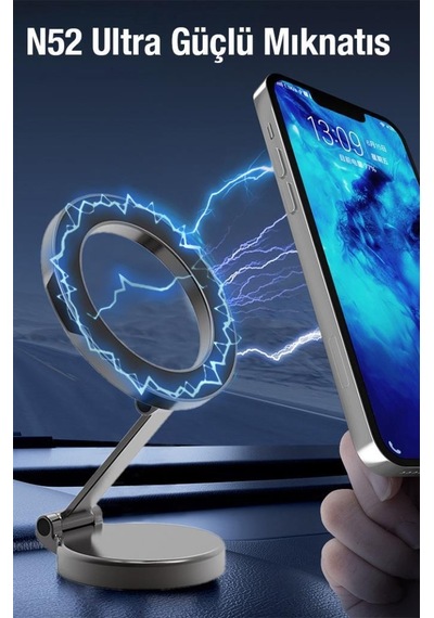 Coofbe Magfase  Araç İçi Telefon Tutucu Masaüstü Telefon Tutucu Apple Uyumlu iPhone 13 14 15 Pro Max  Tutucu