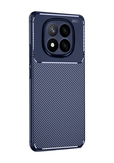 Redmi Note 14 Pro 4g Kılıf Auto Focus Karbon Kapak - Lacivert Bz8683140839697