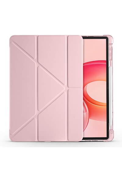 Honor Pad 10 12.1 Kılıf Tri Folding Kalem Bölmeli Katlanabilir Standlı Pu Deri Yumuşak Kapak Kapaklı Kılıf