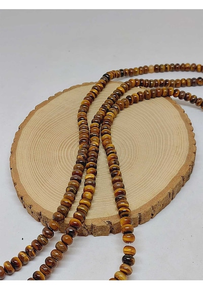 Yasamtohumu Kaplangözü Taşı Rondela Kesim 5x8mm Dizi 54324 Çok REnkli Çok Renkli