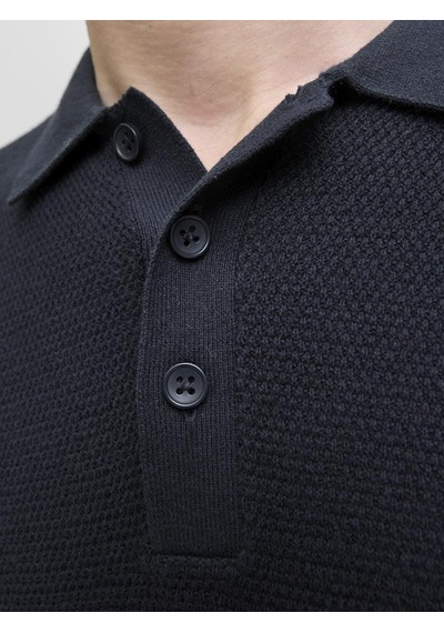 Jack & Jones Jjegeorge Knıt Polo Ls Sn Mavi