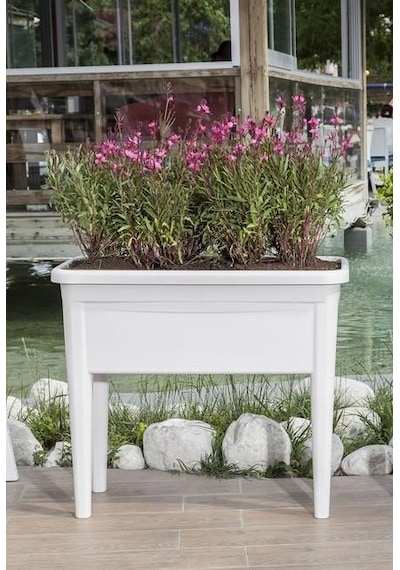 Omnipazar So-ab03 Dekoratif Ayaklı Bahçe Yetiştirme Saksı 60 Litre No 3 Kirli Beyaz 113