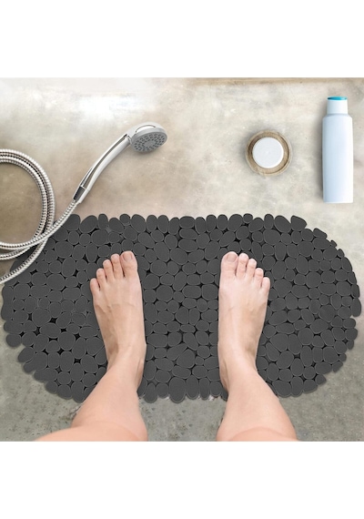Vantuzlu Banyo Ve Duş Kaydırmazı Duşakabin Küvet Içi Vakumlu Banyo Paspası 34x68 Cm Gri