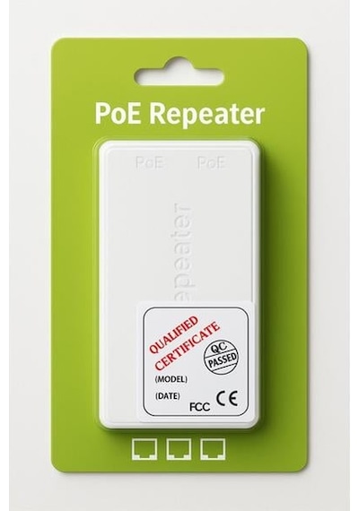 Ezcool Ez-102jl 1 Giriş 2 Çıkış Poe Repeater Çoklayıcı