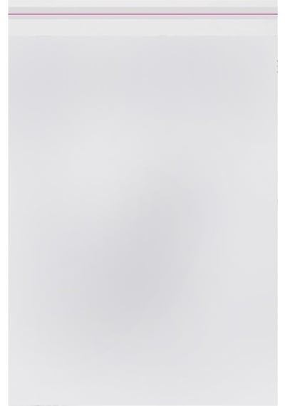 50X70+5 Cm. 50X75 25 Adet Şeffaf Bantlı Yapışkanlı Jelatin Poşe