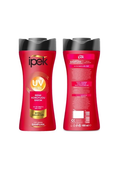 İpek Gül Özü & Uv Fitresi Boyalı Saçlar İçin Şampuan 480 Ml IPEK.024