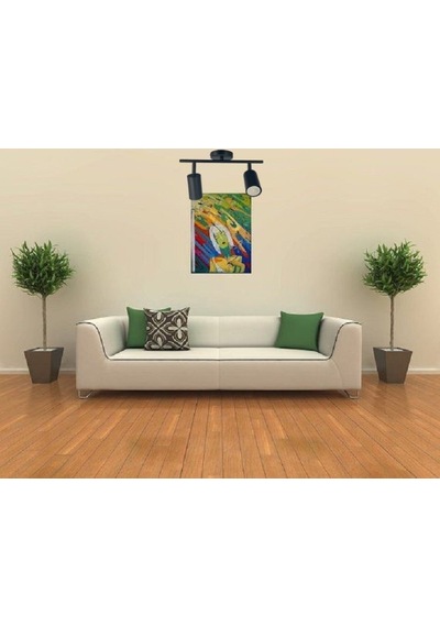 Riolight Led 1 Spot,led Avize Siyah Gövde 2xgu10 Duylu 5w 2700k 3