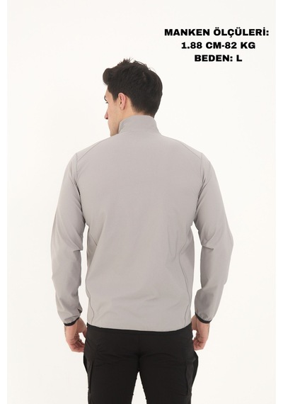 Camp Scoutland Camp255 Outdoor Tactical Su İticili Erkek Fermuarlı Taktik Sweatshirt Taş