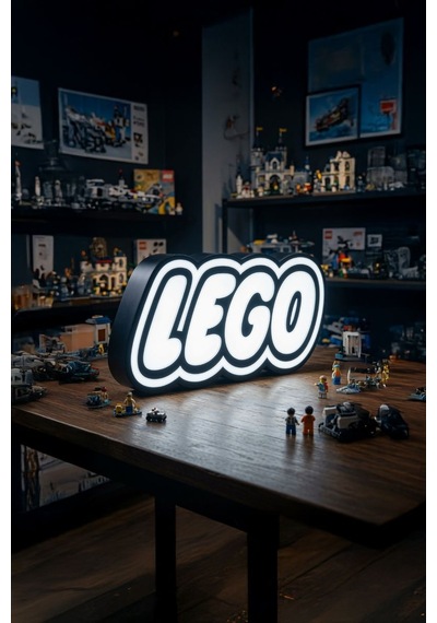 Lego Tasarımlı Dekoratif Aydınlatma Gece Lambası 25x12cm Çok Renkli
