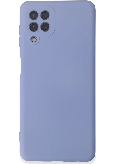Newface Samsung Galaxy A22 Kılıf Nano İçi Kadife Silikon - Lila