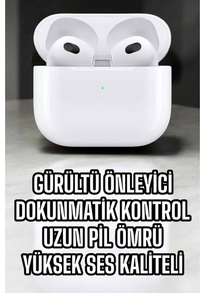 Bluetooth Kulaklık 3.nesil Kablosuz Uzun Pil Ömrü Dokunmatik