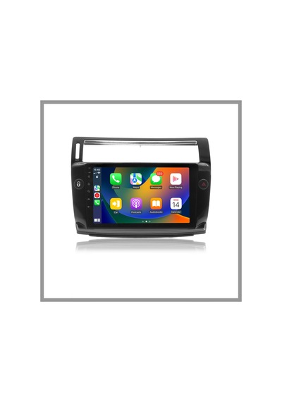 Govimaks Cıtroen C4 2005-2010 Uyumlu Siyah 6 Gb Ram 128 Gb Hafıza Androıd Multımedıa Teyp 9"