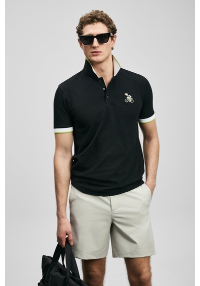 Lufian Zane Smart Erkek Polo T-shirt 111040242 Siyah