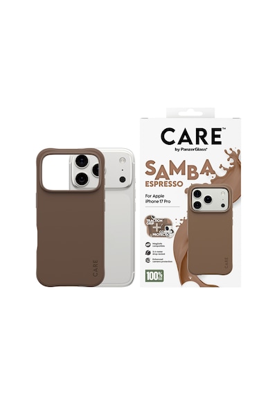 Care By Panzerglass Fashionable Apple Uyumlu iPhone 17 Pro Samba Espresso Magsafe Kılıf