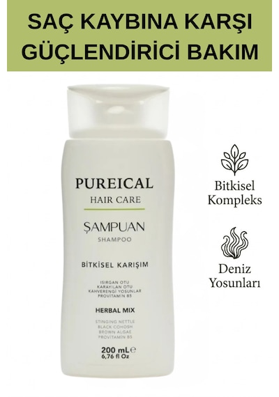 Pureical Bitkisel Şampuan 200 ML