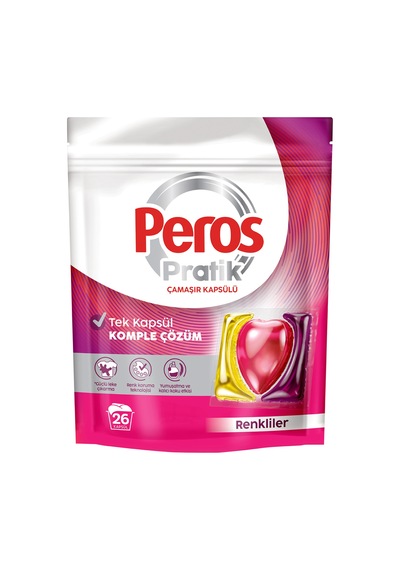 Peros Pratik Çamaşır Kapsülü Renkliler 26'lı 421 G 4 Adet Diğer