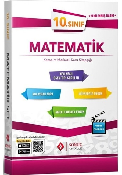 SONUÇ YAYINLARI 10. SINIF MATEMATİK MODÜLER SET 0922