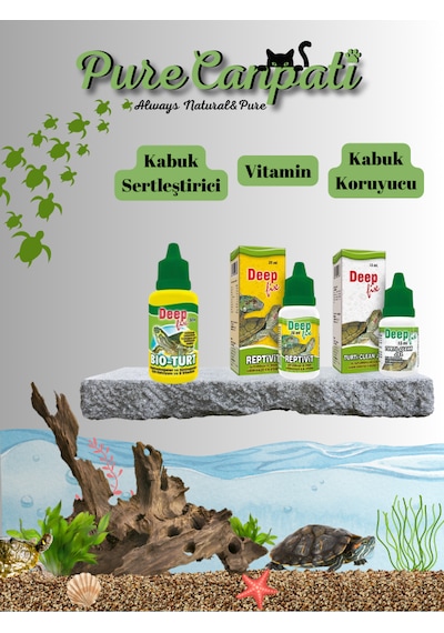 Purecanpati Kaplumbağa Bakım Seti Vitamin Kabuk ve Vitamin