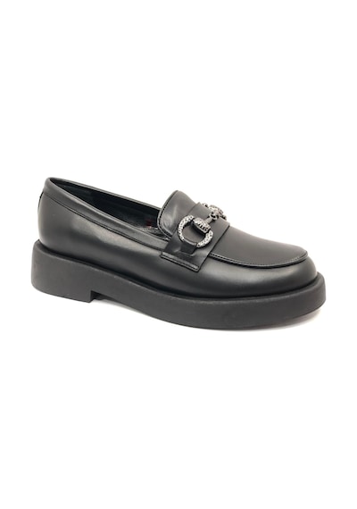Greyder 72133 Zn Urban Deri Comfort Casual Oxford Kadın Ayakkabı Siyah