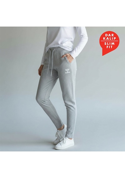 Hummel T-noni 2.0 Tapered Kadın Gri Eşofman Altı Gri