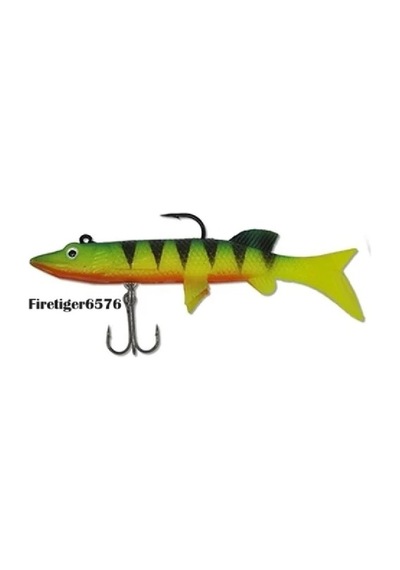 Powerex Realistic Pike Turna Silikon Yapay Yem Kendinden Zokalı 10cm. 18gr.