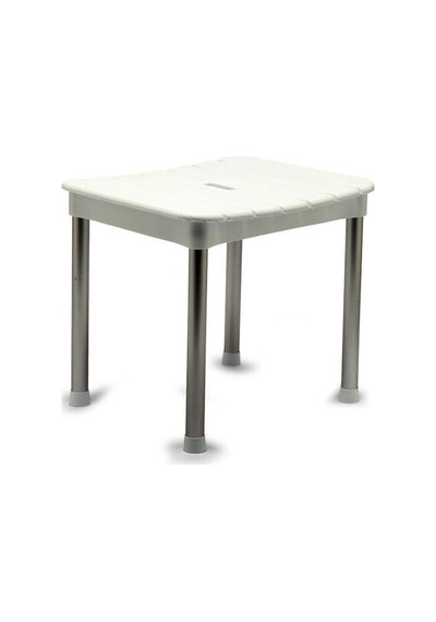 M-kv33-01 Okaliptus Tabure, Maks. 100 Kg Kapasite, 37 X 34 X 30 Cm, Beyaz Acı Kahve