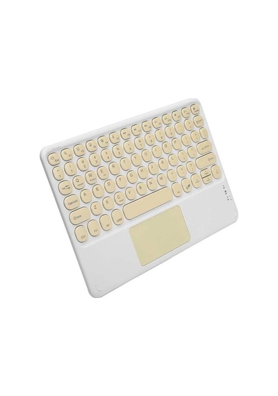 Mey İthalat Touchpad Uyumlu Bluetooth Klavye Slim Kablosuz Wifi Q Klavye