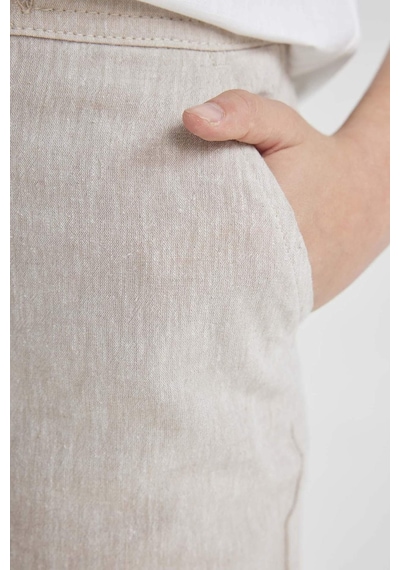 DeFacto Erkek Çocuk Standart Paça Keten Karışımlı Pantolon Z1706A624SMBG123