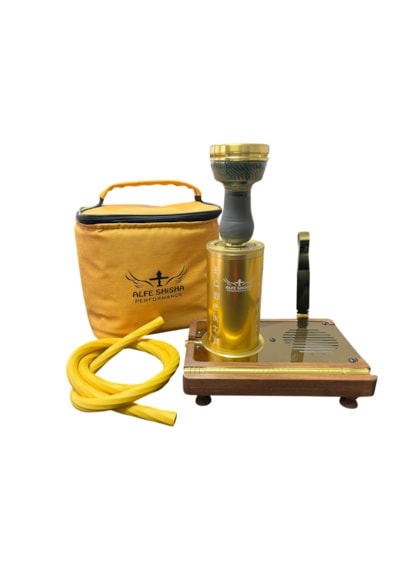 Alfeshisha Wooden Modern Gold Nargile