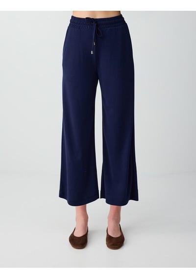 Jimmy Key Lacivert Beli Bağlamalı Rahat Bol Paça Jogger Pantolon 6sw117236494