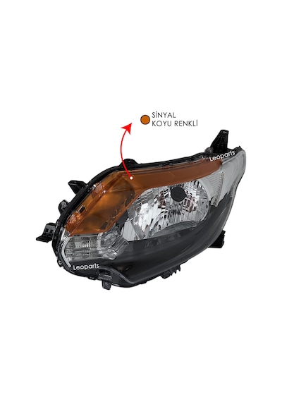 Leoparts Mitsubishi L200 Far Lambası Sol Koyu Sarı 2015-2018 8301c729