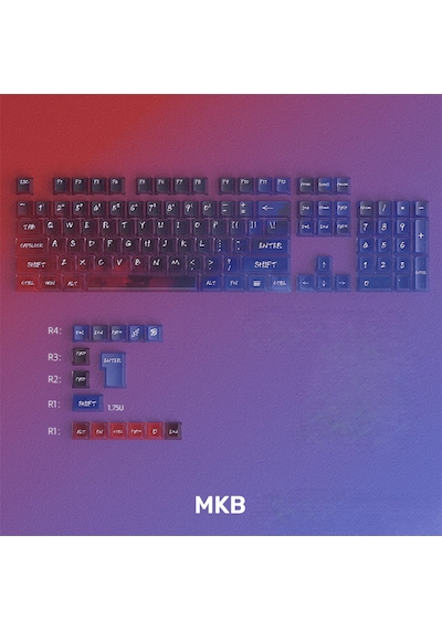 Nebula Bulutu Keycaps Renkli Sisli Mekanik Rgb Klavye Tuş Takımı Mor
