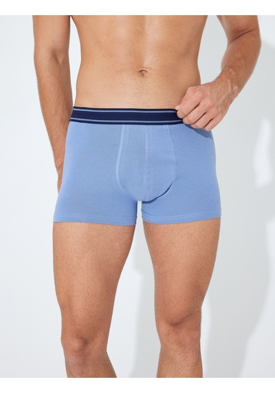 Koton 3'lü Boxer Seti Çok Renkli Puantiyeli Pamuklu Lacivert 5wlm90045mk