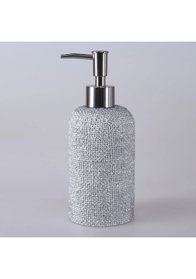 By Selim Natural Gümüş 5 Parça Polyester Banyo Seti Gümüş