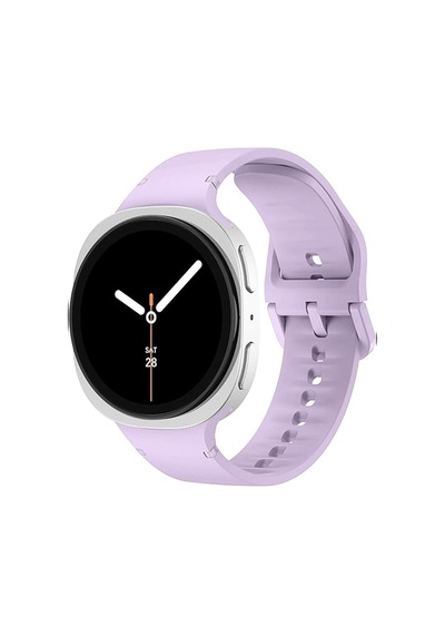 Samsung Galaxy Watch 8 44mm 40mm İle Uyumlu Metal Tokalı Purelux Soft Silikon Kordon