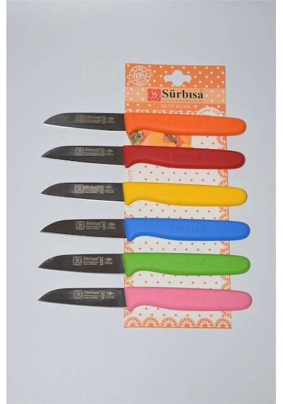 Çaylaravm Sürbısa 061007 Meyve Bıçağı 6 Lı Set Çok Renkli