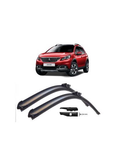 Peugeot 2008 Muz Silecek Takımı Ön 2013-2017