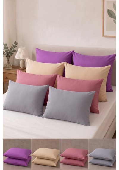 Formeya Ranforce %100 Pamuk Yastık Kılıfı 8 Adet 50 x 70 Kapaklı