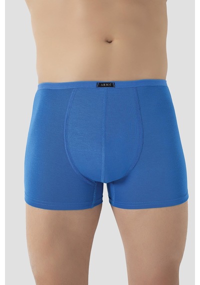 Arma Yıldız Erkek İnce Bel Lastikli Bambu Boxer Mavi 5'li Paket Mavi
