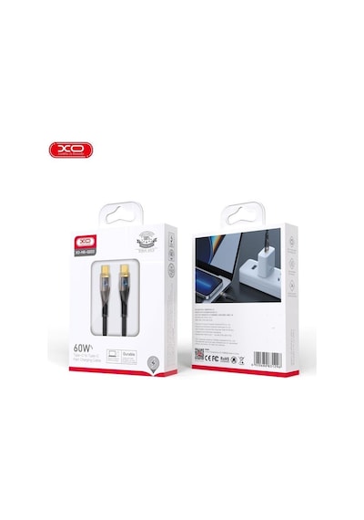 Özel Seri Teknoloji Masaüstü Cihaz Type-c To Type-c Kablo Nb-q223b 60w 5gbps