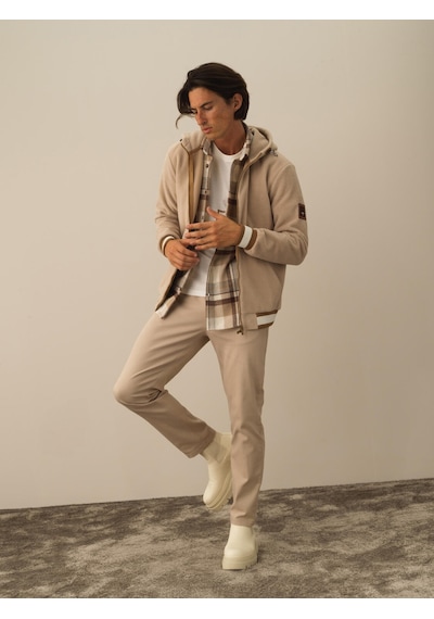 Xint Bej Pamuk Dokulu Regular Fit Sweatmont 350176