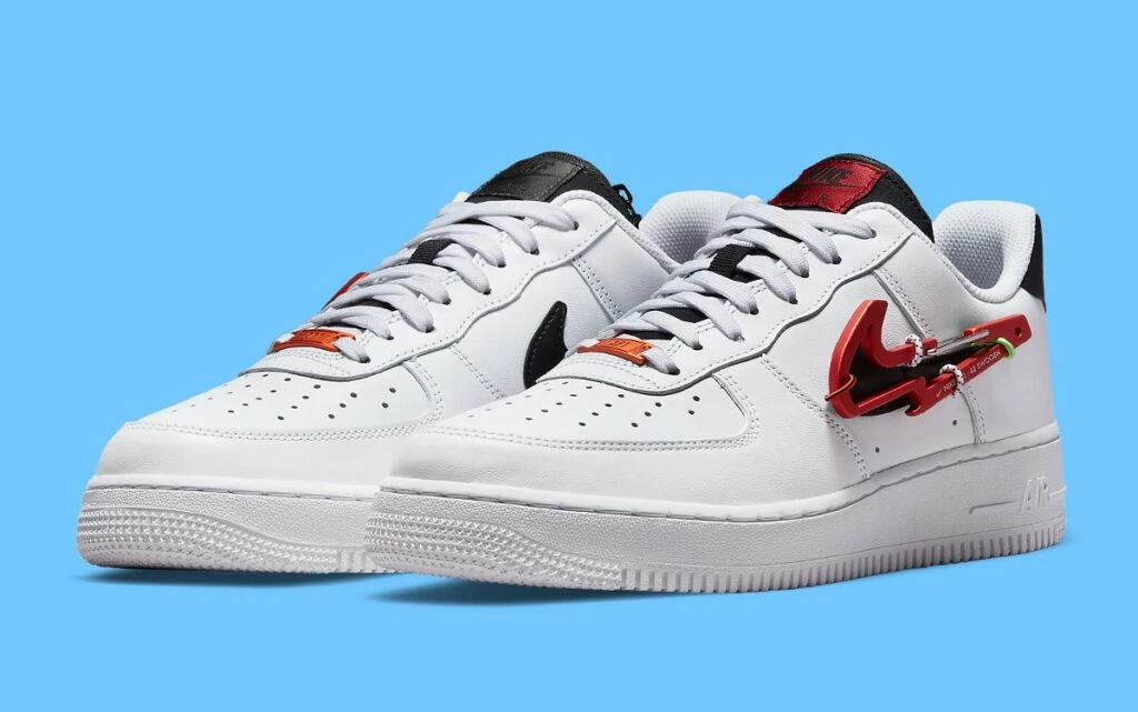 Nike Air Force 1 Low Carabiner Swoosh Red Spor Ayakkabı Çok Renkli
