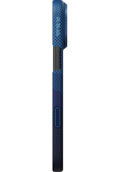 Apple Uyumlu iPhone 17 Pro Max Kılıf M-safe Şarjlı Aramid Fiber Pitaka Tactile Woven Starpeak Serisi Mavi Mavi