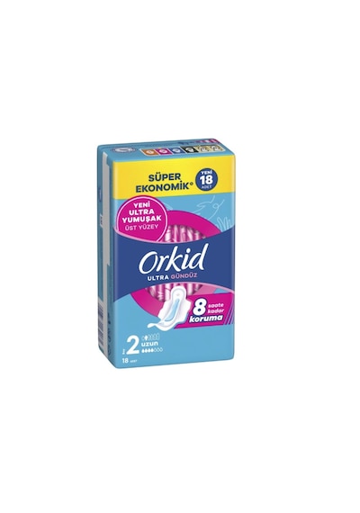 Orkid Ultra Gündüz Boy:2 18 Adet Süper Ekonomik Hijyenik Ped