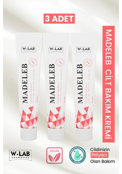 W-Lab Cosmetics Madeleb Cilt Bakım Kremi 3 x 40 ML