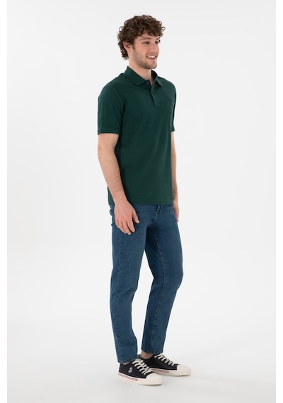 U.S. Polo Assn. Erkek Regular Fit Polo Yaka Koyu Yeşil Basic Tişört 50306007-VR079 U.S. Polo Assn. Erkek Regular Fit Polo Yaka Koyu Yeşil Basic Tişört 50306007-VR079