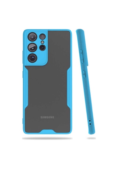 Galaxy S21 Ultra Kılıf Zore Parfe Kenarları Pastel Renk Silikon