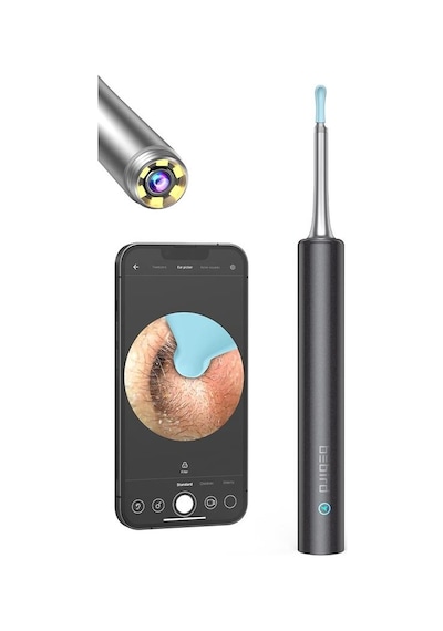 Bebırd T5 3mp Kamera 3.5mm Lens Şarjlı Wıfı Görüntülü Kulak Temizleyici Siyah Renk