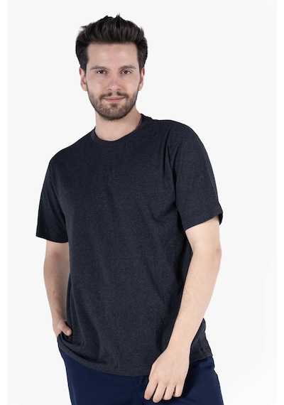 Yıldırımlar T-shirt Bisiklet Yakalı İş Tişörtü Antrasit Melanj